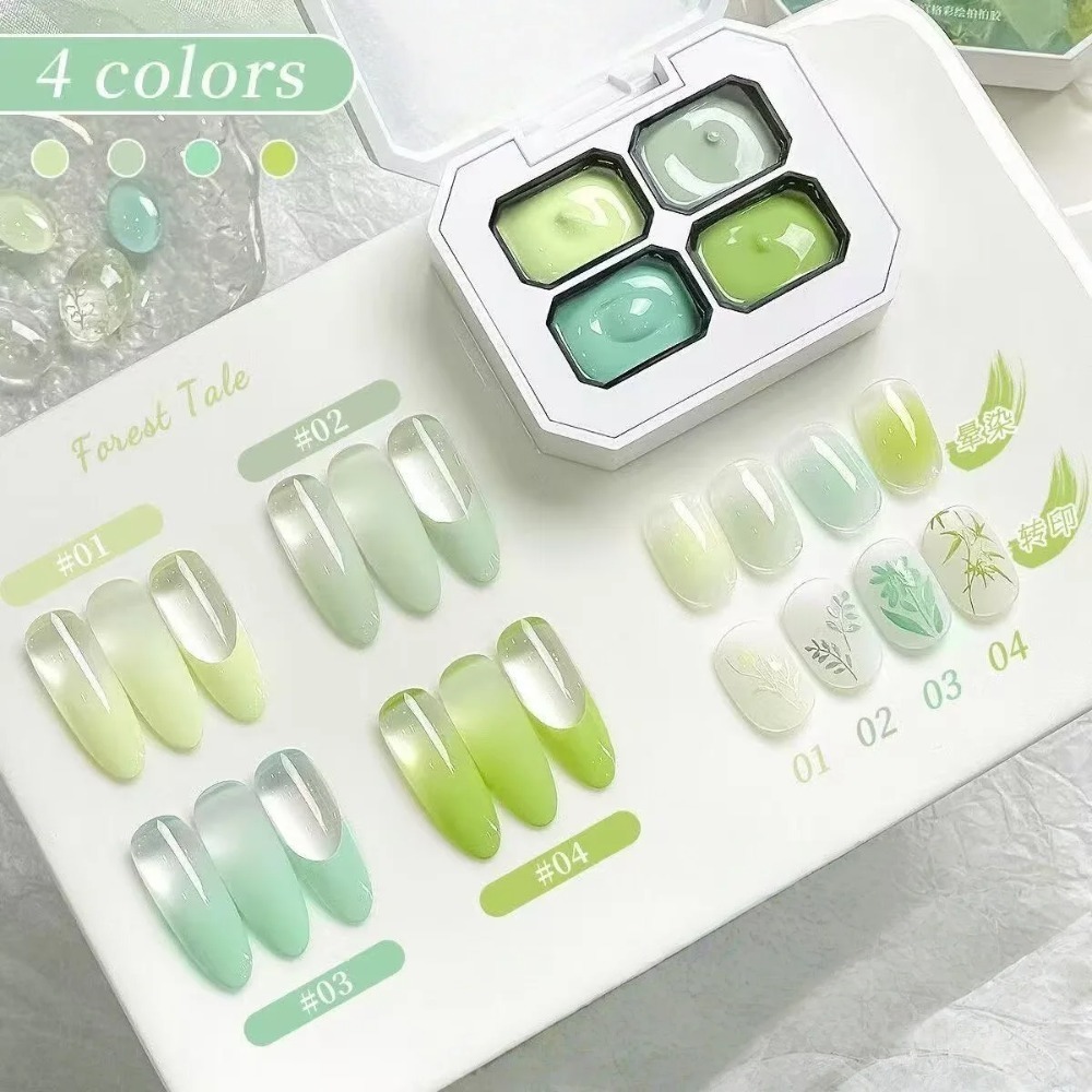 1개의 스프링 및 여름용 4칸 네일아트 팻 글루, 그라 - Photography Design 리뷰 및 가격